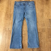 &amp;Denim Womens Blue Jeans EUR 50 US Ca MX 18 Bootcut Low Waist Stretch 5-... - £22.20 GBP
