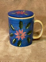 Vintage 3pc Ceramic Christmas Tea Infuser, Barnes &amp; Noble Exclusive (200... - $20.79