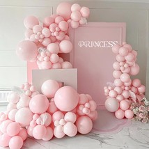 Pink Balloons Double Stuffed Pink Balloon Garland Light Pink Balloons Different  - £30.46 GBP