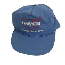 Vintage Snapback Hat Graybar Electrical Data Voice Company Trucker embro... - £15.56 GBP