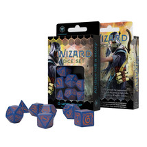 Q Workshop Wizard Dice Set 7pcs (Blue &amp; Orange) - £24.16 GBP