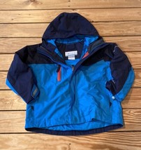 Columbia Kid’s Full Zip Hooded jacket size XXS Blue Sf1 - $13.76