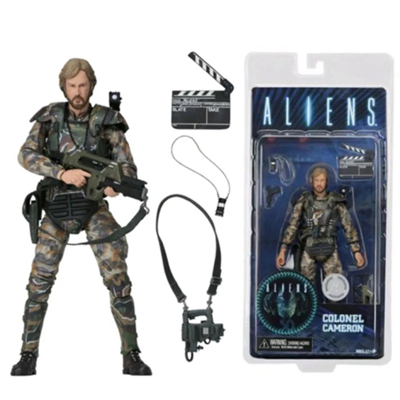 NECA Aliens vs Predator Figure Colonel Cameron Action Figure Collection Model - £24.82 GBP+