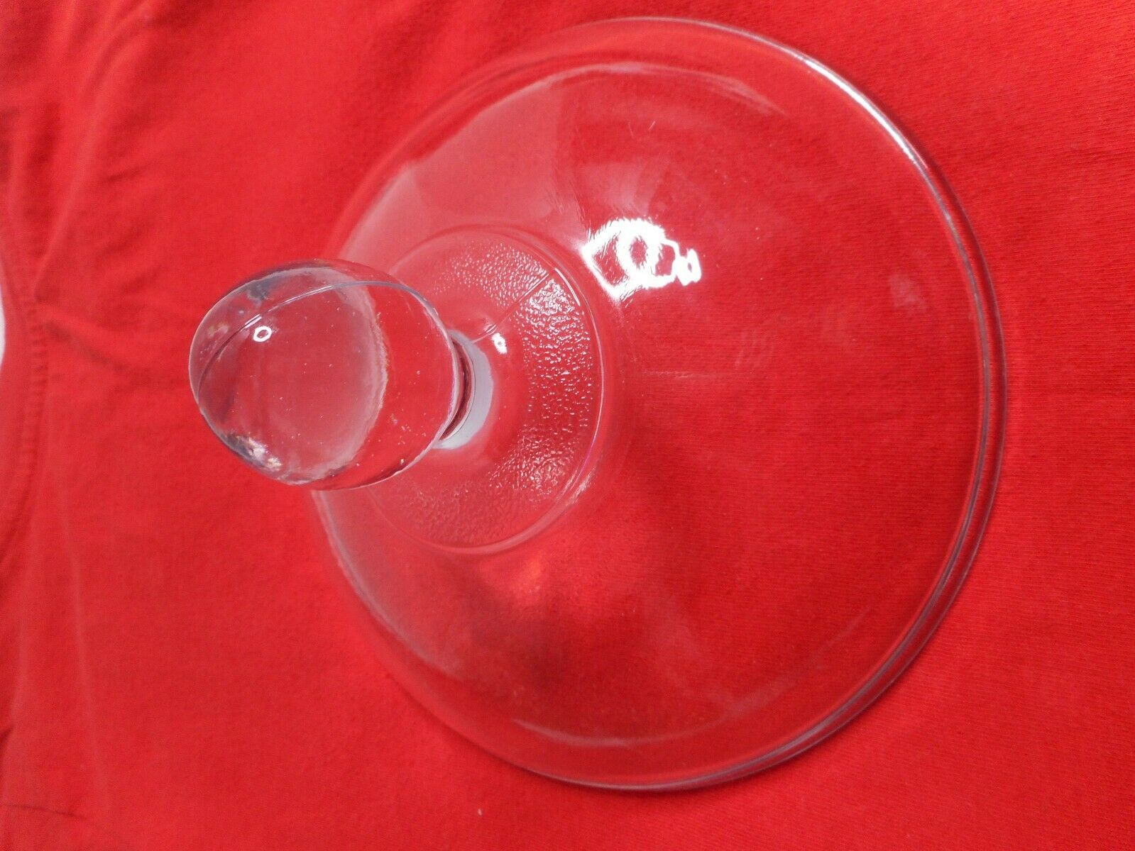 Primary image for KIG Indonesia Clear Glass Candy Dish REPLACEMENT Lid Dome Handle 4" T x 6" Dia