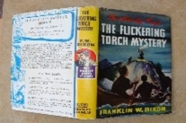 Hardy Boys 22 The Flickering Torch Mystery hcdj 1954A-18 ptg orange endpapers  - £8.45 GBP