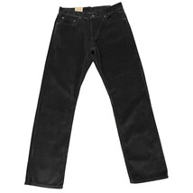 Levi&#39;s Corduroy Pants Mens 30 x30 Black 100% Cotton Straight Leg Casual ... - $34.24