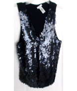 CACHE  Sequin Vest Sz M - $9.89