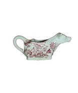 Vintage Charlotte Royal Crownford Ironstone Cow Creamer Red Transferware... - £39.30 GBP