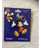 NWT/DISNEY PARKS/MICKEY MOUSE/LANYARD MEDAL AND LAPEL PIN - £15.93 GBP