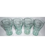 (4)  MINIATURE COCA-COLA COKE JUICE CLEAR GLASSES - $47.85 CAD