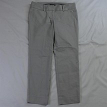 NEW The Limited 4 Gray Pencil Slim Ankle Cotton Dress Pants - £14.41 GBP