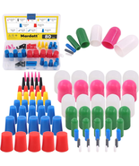 80PCS Silicone Tapered Stopper Plug End Cap Kit High Temp Powder Coating - $24.48