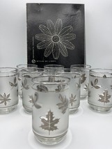 NOS - New Old Stock | 12 Oz Flat Tumbler SILVER LEAF by Libbey Glass Com... - $51.48