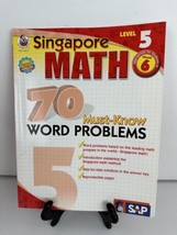 Education Singapore Math Level  Gr. 6 70 Must Know Word Problems with Solutions - £3.89 GBP