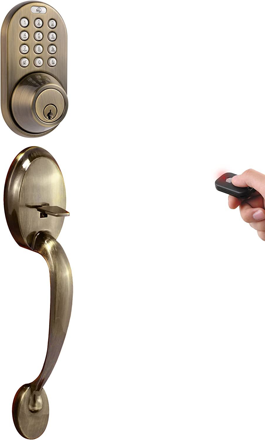 Keyless Entry Via Remote Control And Keypad Code For Exterior Doors With... - $95.93