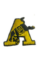 Go Army Patch Gold A with Bucking Bronco Horse 1.5 in. Tall  - £12.52 GBP