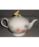 Lenox BUTTERFLY MEADOW PATTERN 5 Cup Teapot w/lid LAURIE LE LUYER - $94.96 CAD