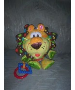 Playgro Lion 8&quot; Rattle Plush Lovey Baby Infant Toy Stuffed Animal 006158... - £10.89 GBP