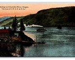 Steam Ship Sailing on Columbia River Oregon OR UNP DB Postcard P19 - $7.08