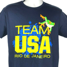 Olympics 2016 Rio De Janeiro Team USA Frog T-Shirt size Large Slim Mens Licensed - £19.20 GBP