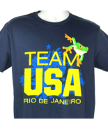 Olympics 2016 Rio De Janeiro Team USA Frog T-Shirt size Large Slim Mens ... - £19.04 GBP
