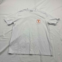 Champion Mens Athletic T-Shirt White Tennessee Vols Crew Neck Patch Pocket L UT - £11.92 GBP