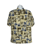 John Ashford Men&#39;s Short Sleeved Tropical Print Button Down Shirt Size M... - £14.65 GBP