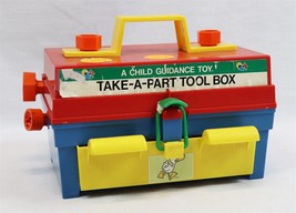 Vintage Child Guidance Toy Take Apart Tool Box - £36.99 GBP