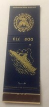 Vintage Matchbook Cover Matchcover US Navy Ship USS Kenneth D Bailey - £2.27 GBP