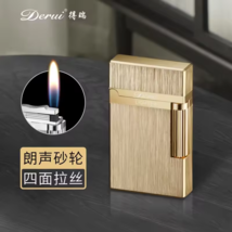 DERUI New Loud Click Butane Lighter with Flint Wheel &amp; Side Ignition New - $37.67 CAD
