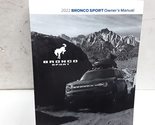2022 Ford Bronco Sport Owners Manual [Paperback] Auto Manuals - £70.71 GBP