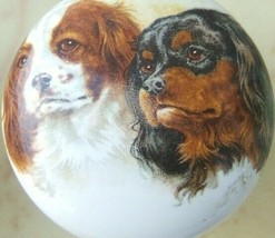 Ceramic Knobs w/ King Charles Spaniel DOG 2 heads - £3.57 GBP