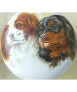Ceramic Knobs w/ King Charles Spaniel DOG 2 heads - $6.11 CAD