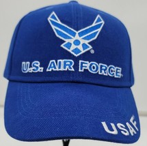 US Air Force Blue Hat Cap Strapback with Tags and Hologram USAF - £7.81 GBP