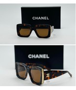 Chanel CH5435 Tortoise Rectangle Sunglasses Brown Gradient Lens - New - $5,342.41 MXN
