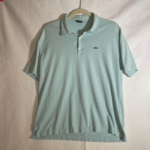 Patagonia Mens Vintage Short Sleeve Polo Shirt Blue Large Casual Great Condition - £14.68 GBP