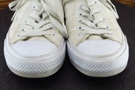 Converse All Star Women Size 9.5 M White Low Top Fabric 150154c - $19.75