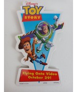 Vintage 1997 Disney&#39;s Toy Story Flying Onto Video Movie Promo Pin Button - $11.68 CAD
