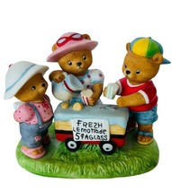 Teddy Bear Figurine Calendar Katharine Stevenson Bronson anthropomorphic August - £27.57 GBP