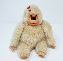 Vintage Gonga Russ Berrie &amp; Co White Thumb Sucking Ape Stuffed Animal Plush Toy - £26.07 GBP