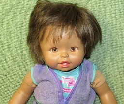 FISHER PRICE DOLL SWEET AS ME LITTLE MOMMY MATTEL 2007 with CLOTHES BLAC... - $16.20