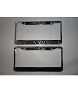 NEW Pair 2 X Lexus Santa Monica Dealership License Plate Frame Metal Vin... - $89.00