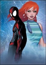 Marvel Comics Spider-Man and Mary Jane Comic Art Refrigerator Magnet NEW UNUSED - £2.98 GBP