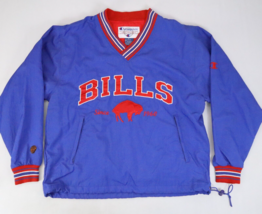 Vintage Buffalo Bills Champion NFL Windbreaker Pullover NFL Jacket Size ... - $118.70