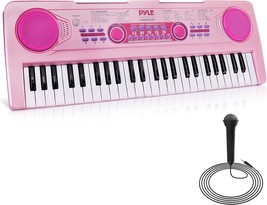 Pyle Electric Keyboard 49 Keys-Portable Digital Musical Karaoke, Pkbrd4912Pk.3 - £61.23 GBP