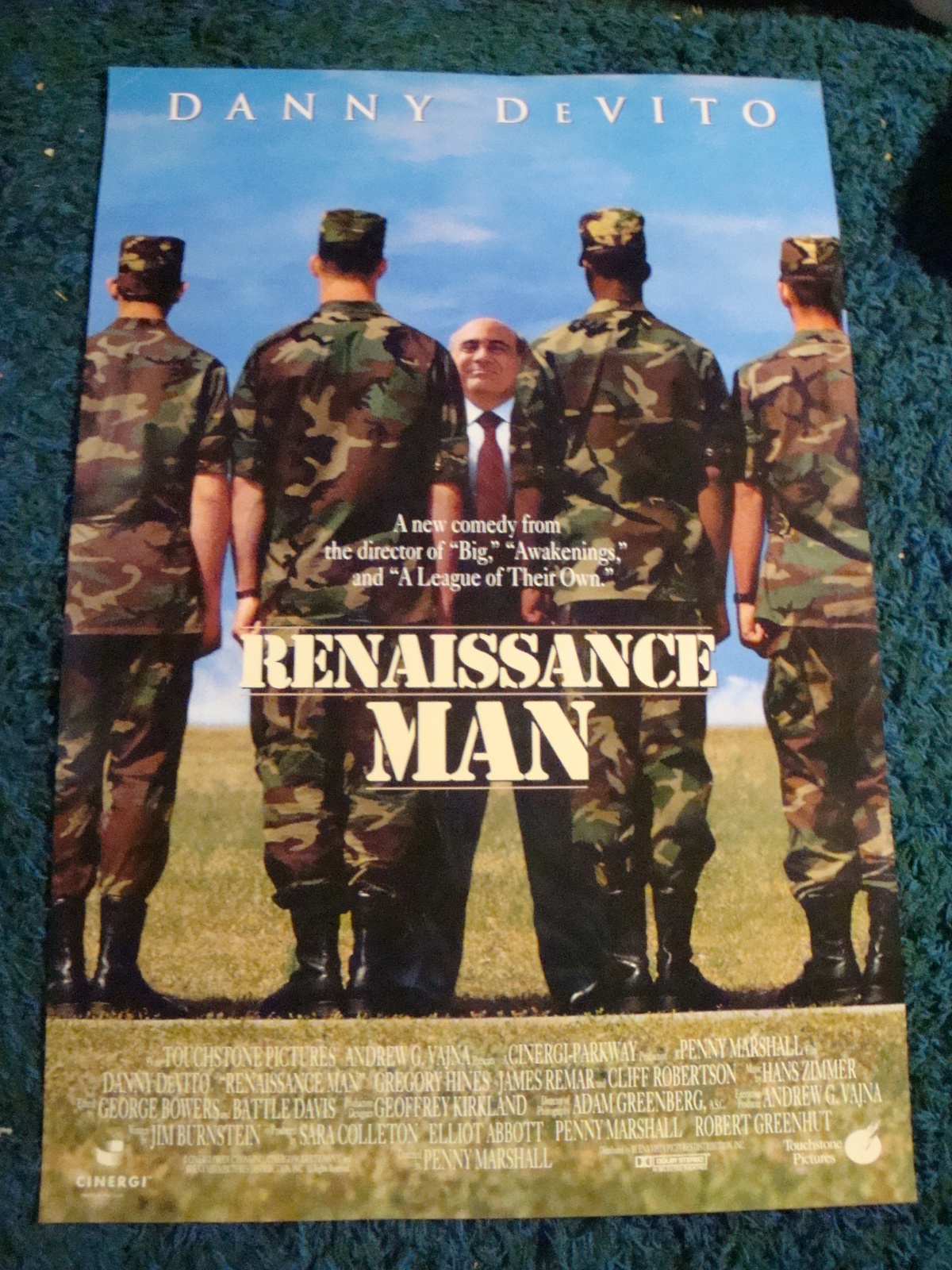 RENAISSANCE MAN - MOVIE POSTER WITH DANNY DEVITO - $20.00