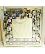 Mid-Century Hal Bienfeld Op Art Square Wall Mirror 1970s - $22,148.55 MXN