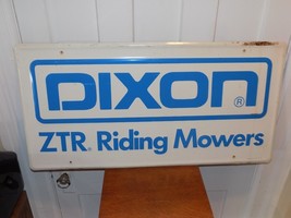 Vintage Dixon ZTR Riding Mowers Embossed Metal Sign - $113.85