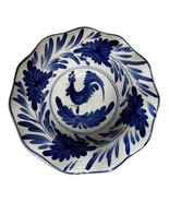 Toile The Cooley Collection Vintage Rooster Cobalt Blue Serving Country ... - $24.30