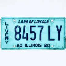 2020 United States Illinois Land of Lincoln Livery License Plate 8457 LY - £14.75 GBP